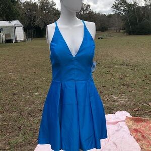 Blondie Nites Blue Mini Dress